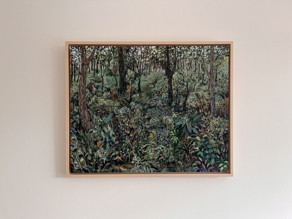 Walking with Cubs by Louise Grace shown by Lara Bowen Contemporary at Affordable Art Fair Hampstead Heath