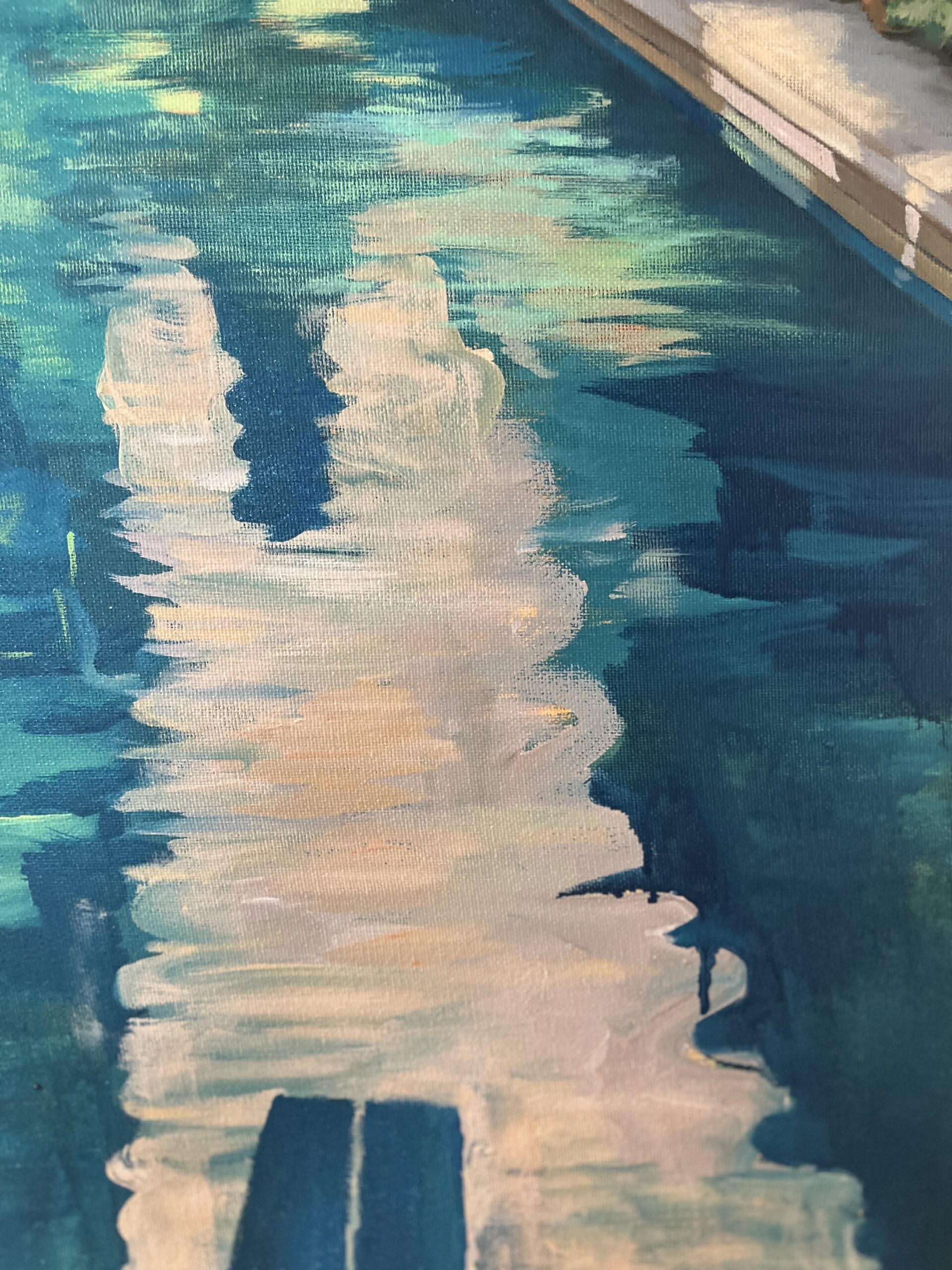 Water detail of Les Grandes Vacances 2 based on Chateau St Victor La Coste
