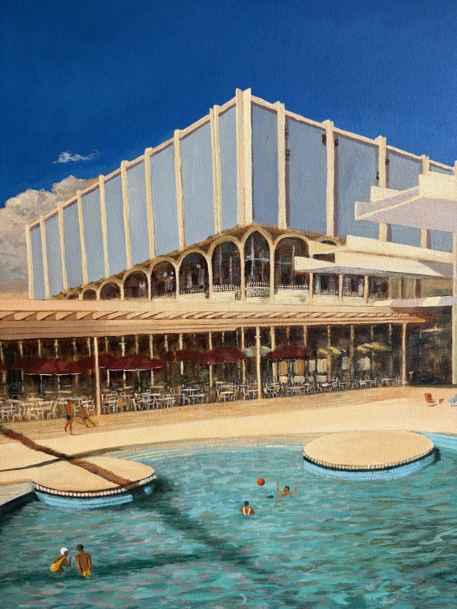 Haludovo Palace (The Penthouse), 2025 Brutalist architecture and swimming pool