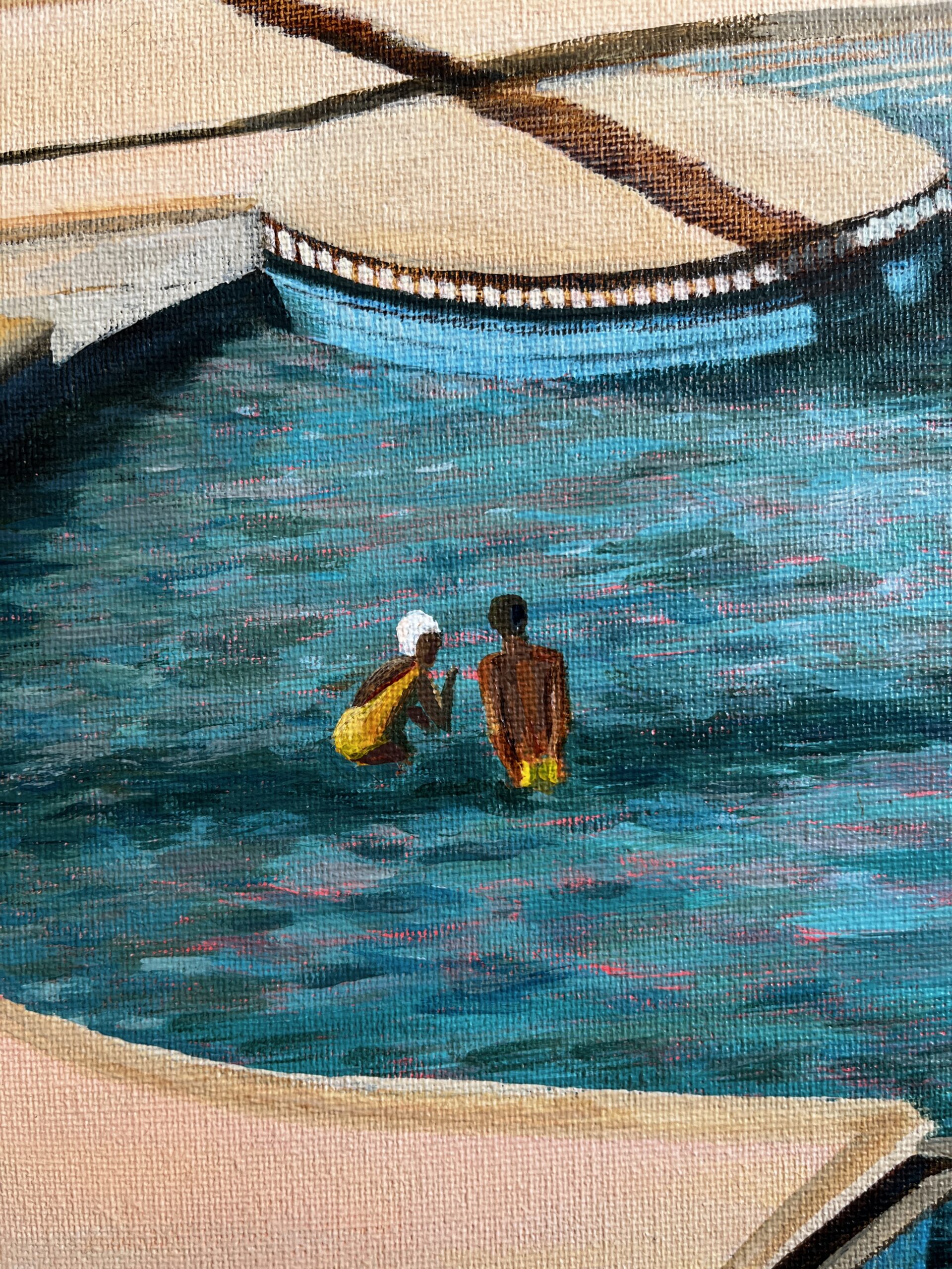 Haludovo Palace (The Penthouse) close up of children playing in water